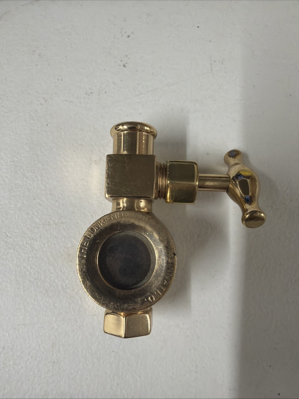 Vintage LUNKENHEIMER BRASS OILER SIGHT GLASS HIT MISS STEAM ENGINE Vintage LUNKENHEIMER BRASS OILER SIGHT GLASS HIT MISS STEAM ENGINE