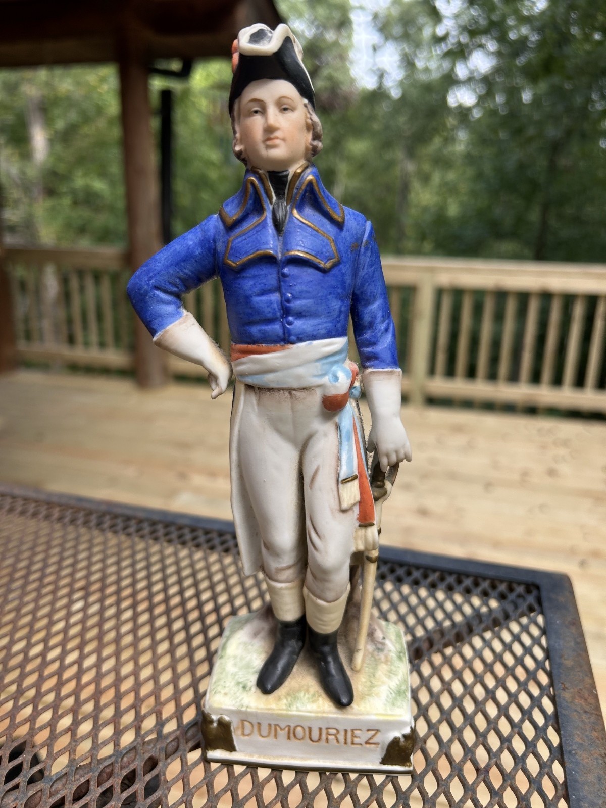 Antique German Scheibe Alsbach Porcelain Napoleon General Dumouriez Figure