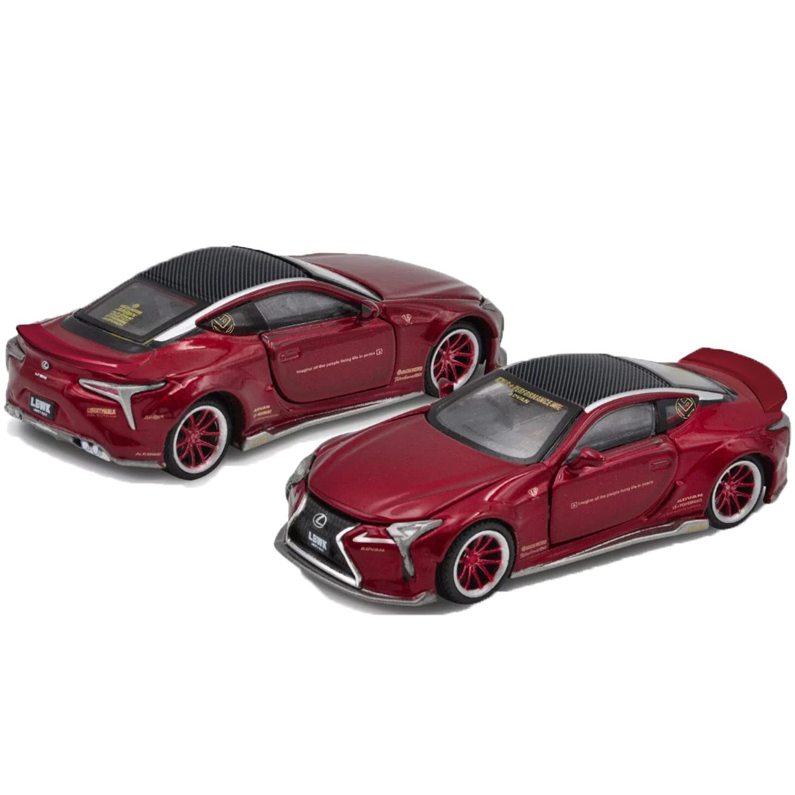 Era Car 1/64 Scale Liberty Walk Lexus Lc500 Metallic Red (Era Car Lexus Lb Work_ Era Car 1/64 Scale Liberty Walk Lexus Lc500 Metallic Red (Era Car Lexus Lb Work_