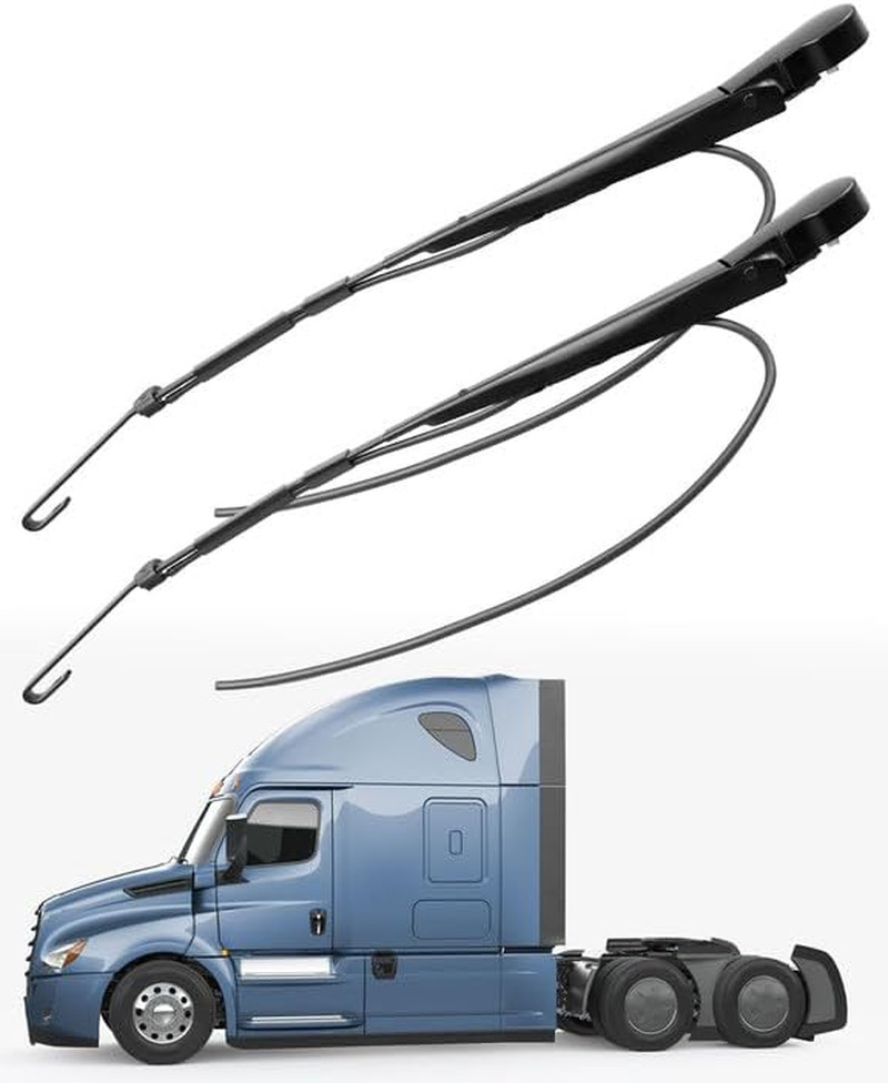 2 Pcs Front Wiper Arms Fit for Freightliner Cascadia 2008-2025 2 Pcs Front Wiper Arms Fit for Freightliner Cascadia 2008-2025