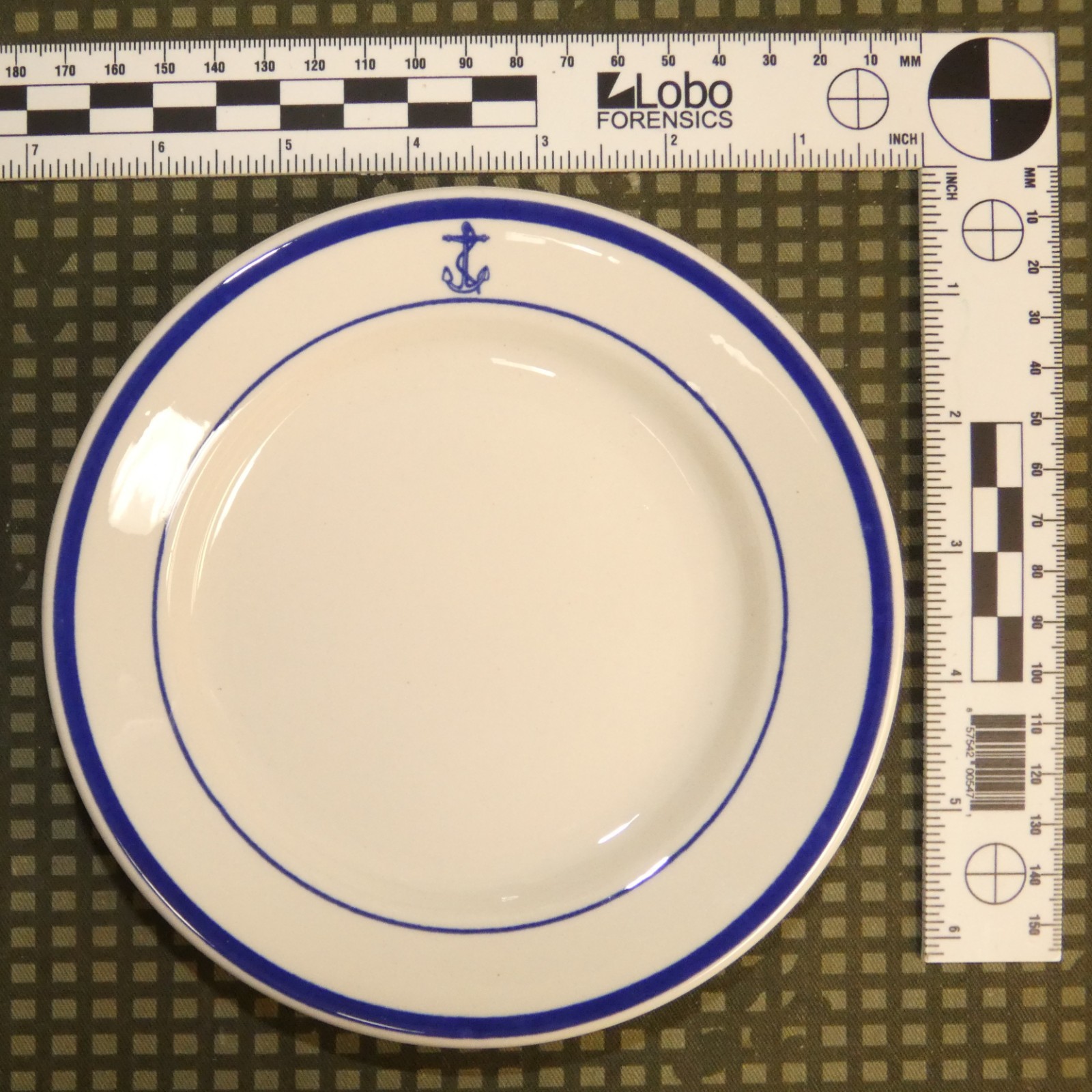 Original Vintage US Navy Officer's Mess 6" Ceramic Plate
