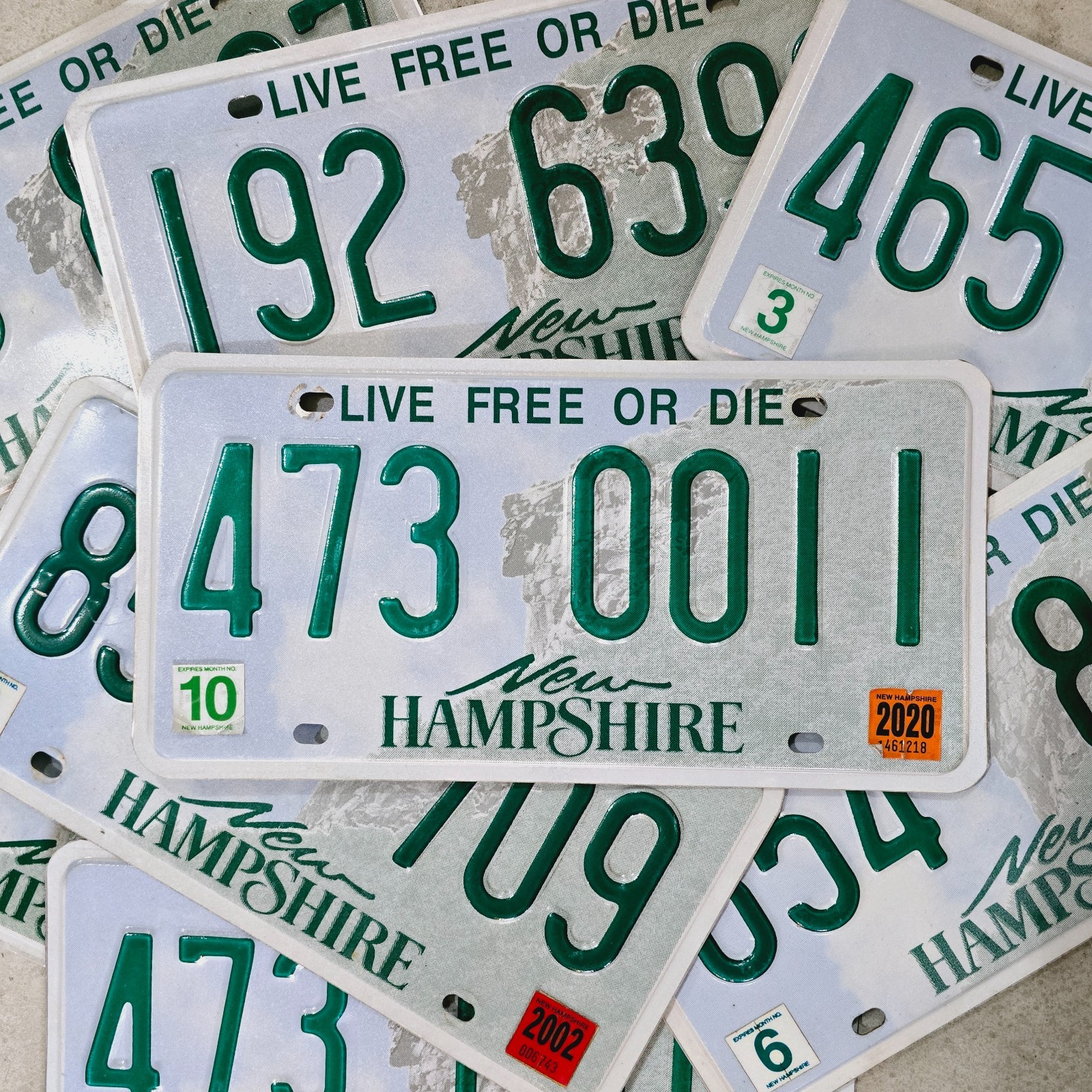 New Hampshire License Plate 🔥FREE📬🔥 1 Random NH Live Free Or Die Graphic Tag New Hampshire License Plate 🔥FREE📬🔥 1 Random NH Live Free Or Die Graphic Tag
