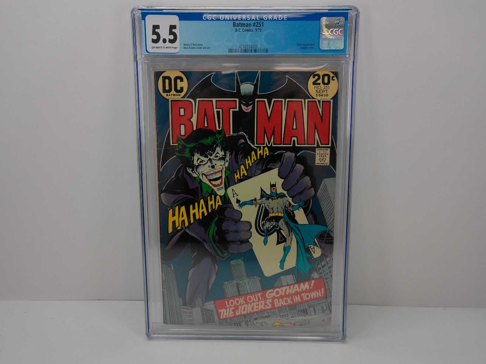 Batman #251 CGC 5.5 JOKER APPEARANCE NEAL ADAMS COVER (DC Comics September 1973) Batman #251 CGC 5.5 JOKER APPEARANCE NEAL ADAMS COVER (DC Comics September 1973)
