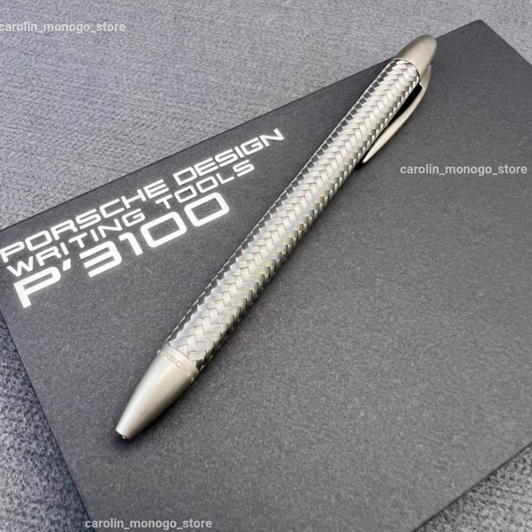 NIB Porsche Design Tec Flex P3100 Braided Weave Rare Ballpoint Pen AD VIP Gift