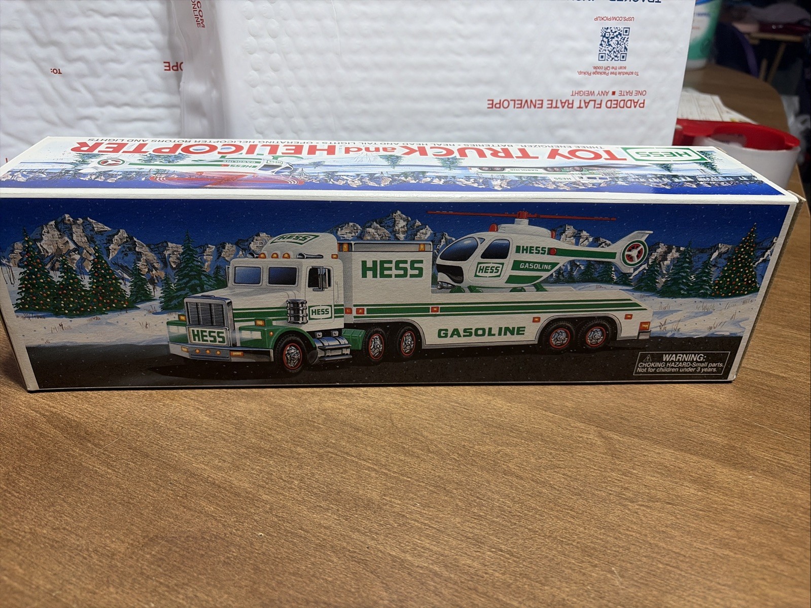 Vintage 1995 Hess Toy Truck and Helicopter  🚨 New In Original Box Christmas