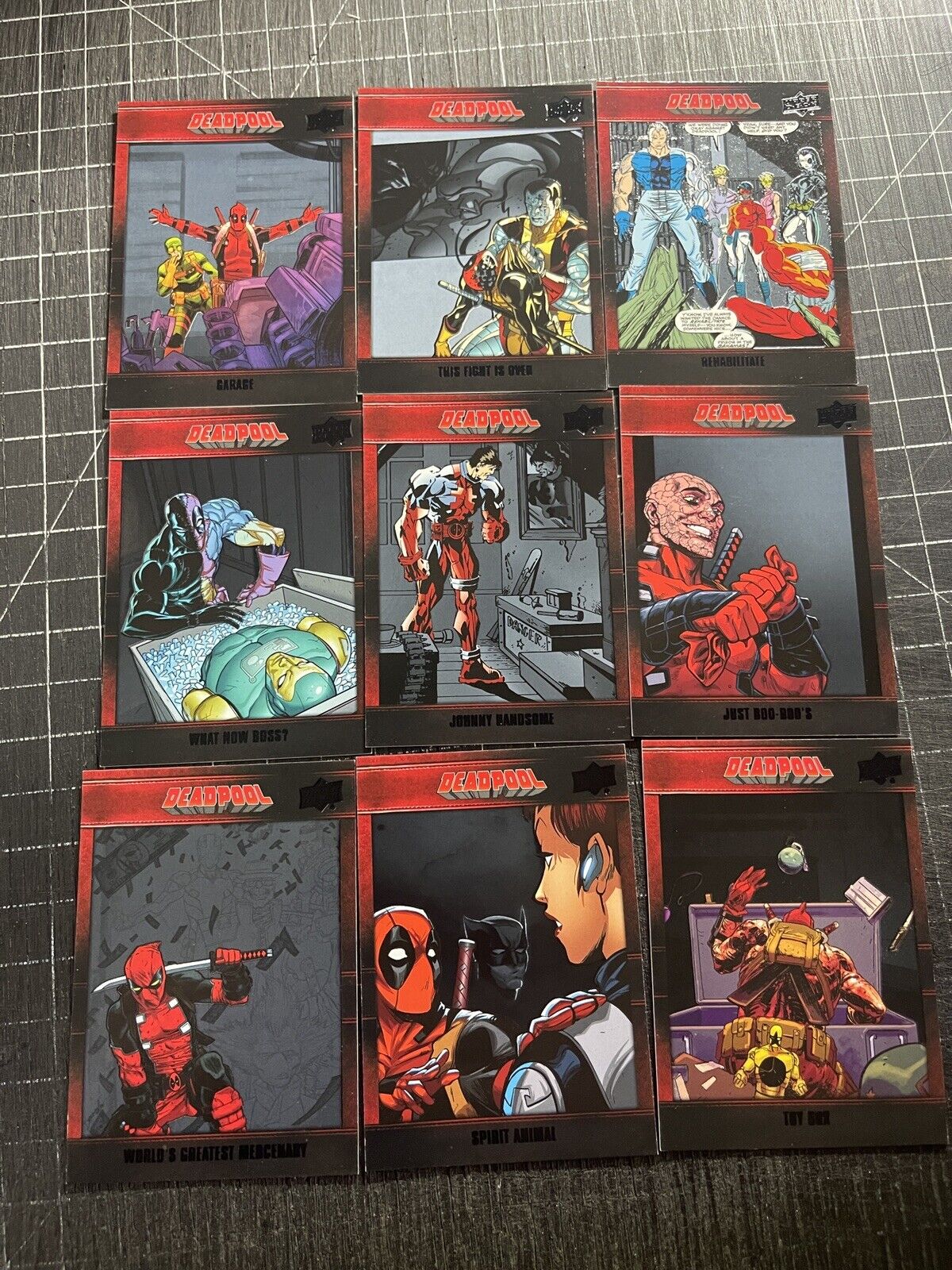 2018 2019 Marvel Upper Deck Deadpool Black Base Parallel 20 Card Lot