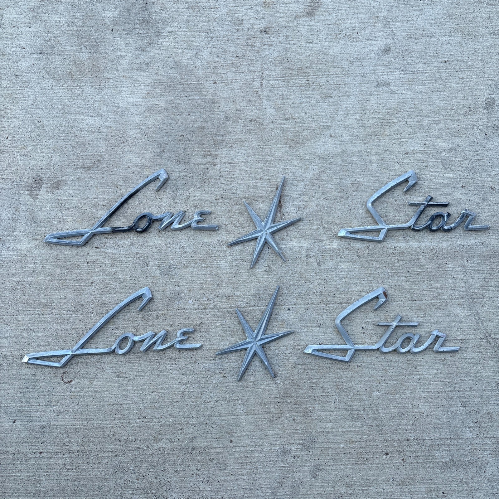 Lone Star Boat Emblems Decor Vintage 1960’s Set of 2 Lone Star Boat Emblems Decor Vintage 1960’s Set of 2