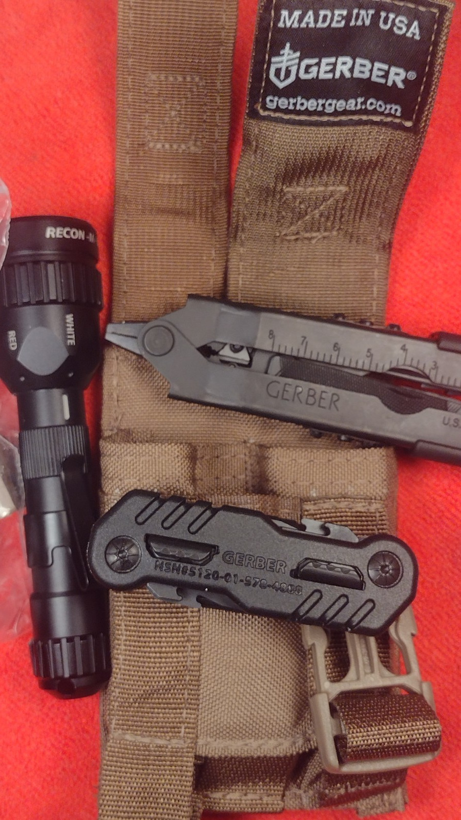 USGI Gerber Individual Deployment Kit MP600 eFect Recon M II Flashlight Coyote