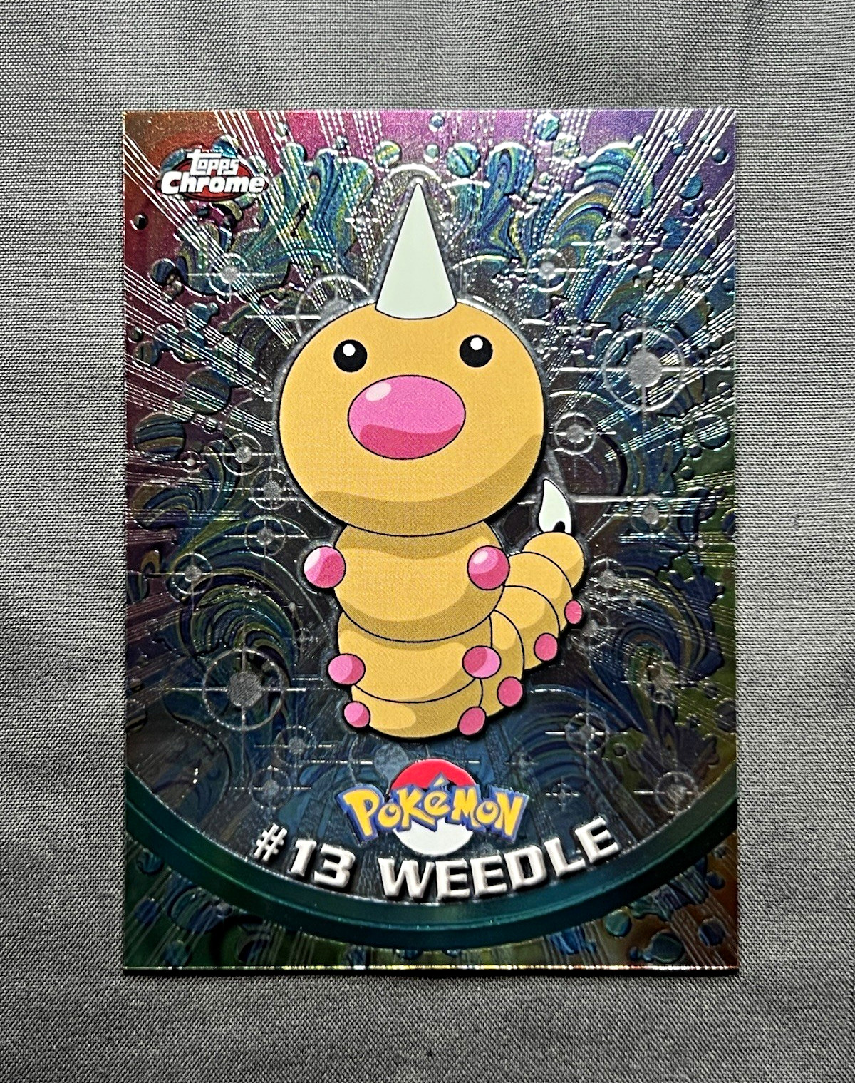 2000 Topps Chrome Holo Pokémon TV Animation Edition #13 Weedle Card ~ NM ~ 2000 Topps Chrome Holo Pokémon TV Animation Edition #13 Weedle Card ~ NM ~