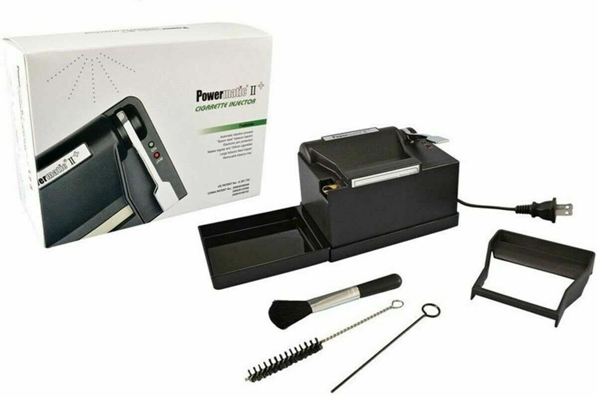 NEW POWERMATIC 2+ ELECTRIC CIGARETTE ROLLING MACHINE INJECTOR