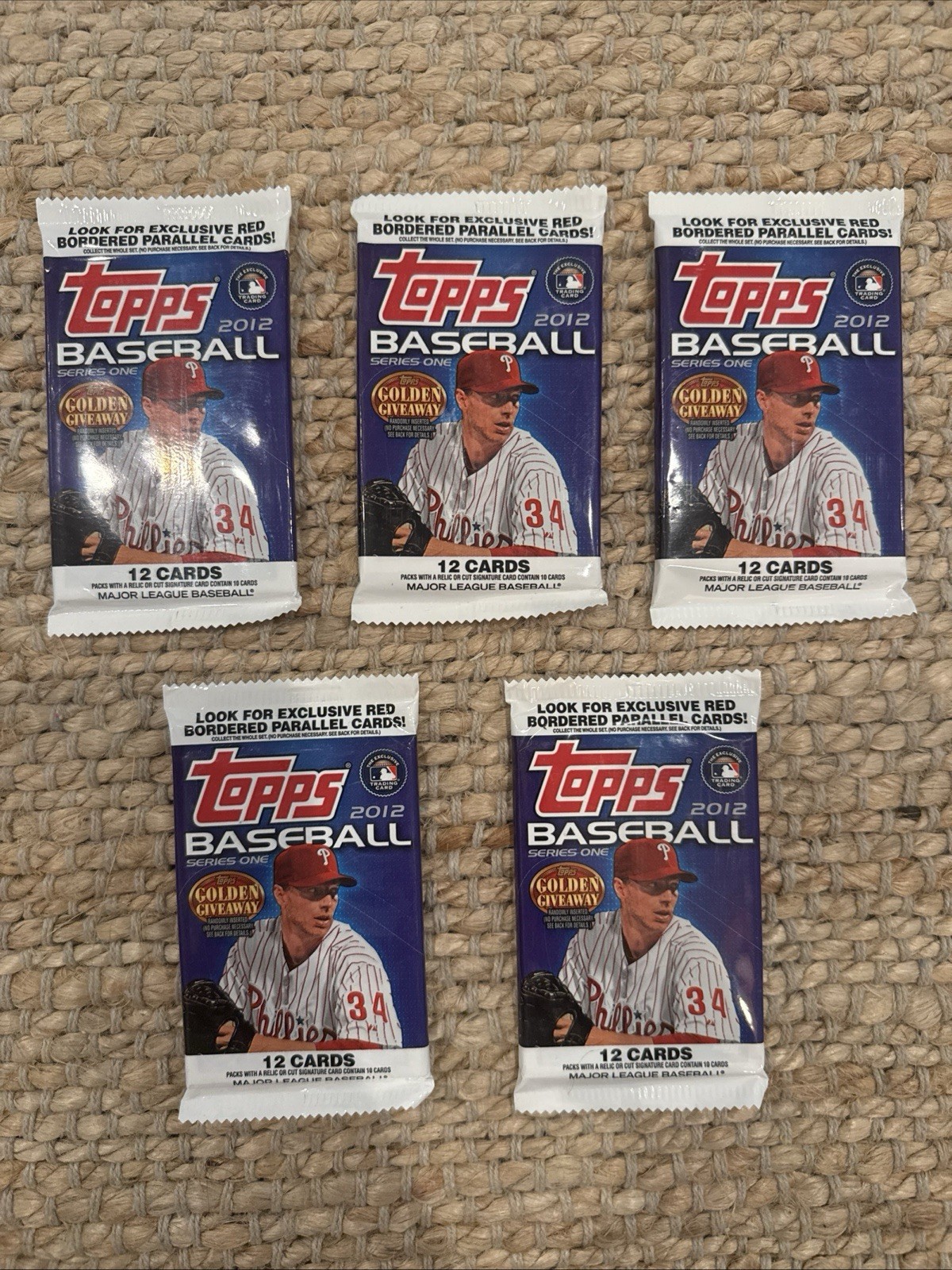 2012 Topps Baseball Cards 5 Packs 2012 Topps Baseball Cards 5 Packs