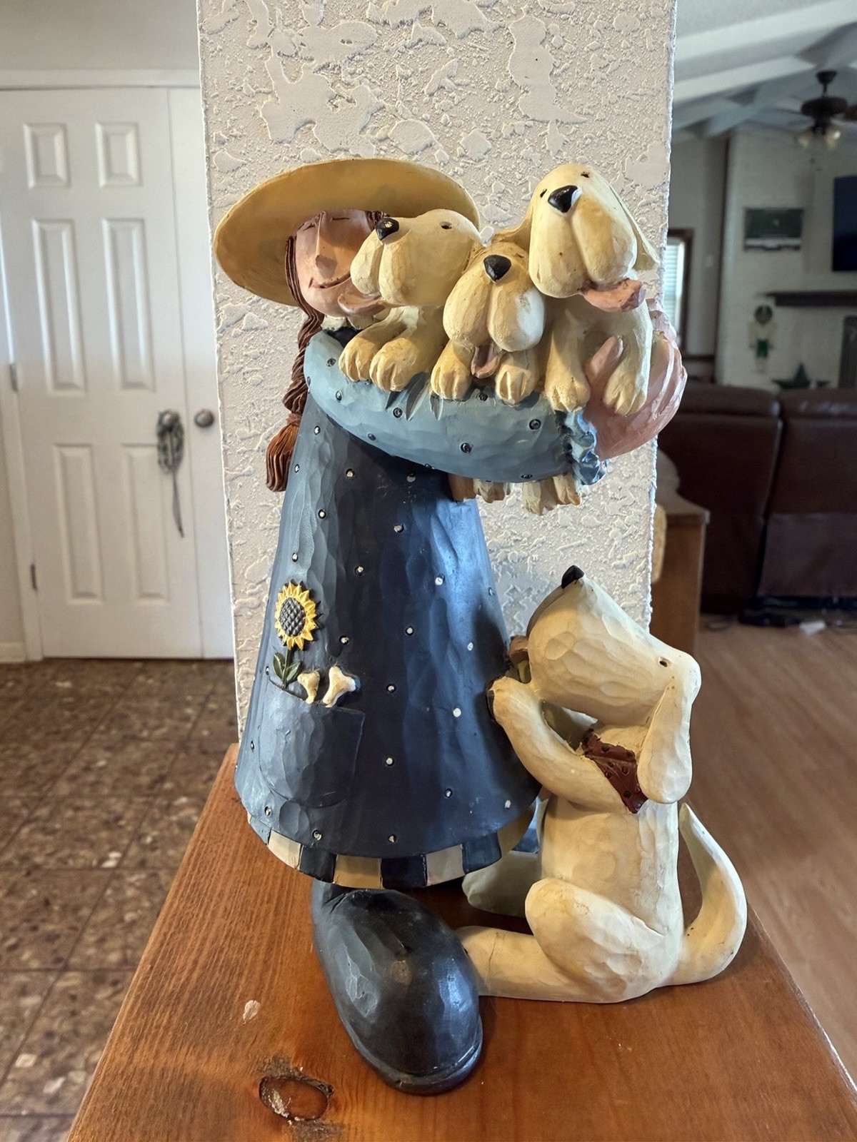Williraye Puppy Loves Dog Figurine WW 7968 Folk Art Studio