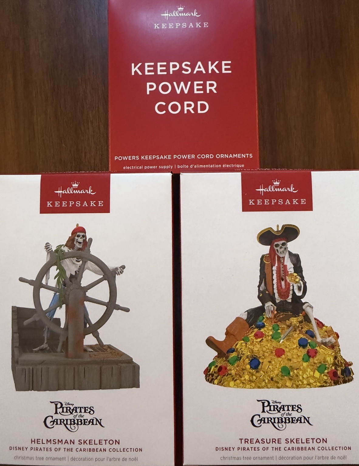 2026 Hallmark Ornaments: Pirates of the Caribbean Treasure Skeleton & Helmsman
