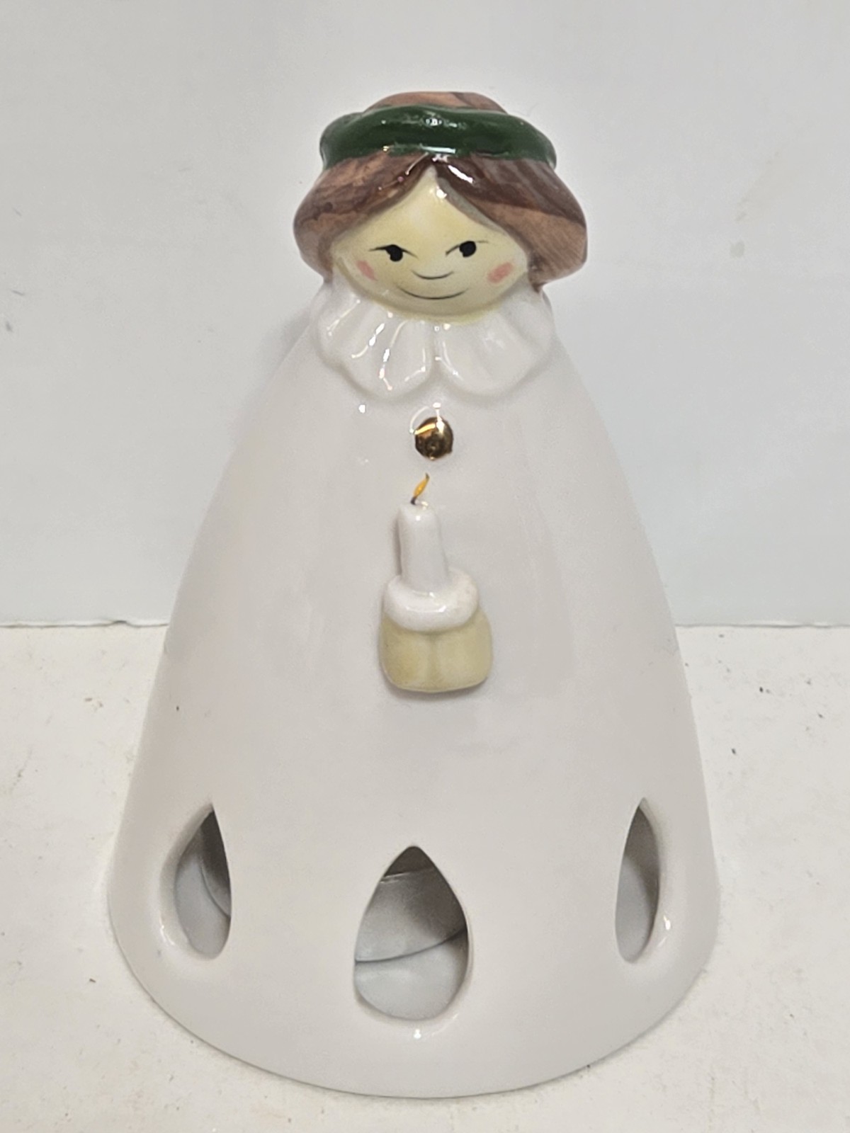Vintage Jie Gantofta Ceramic Angel Christmas Tea Light Candle Holder Vintage Jie Gantofta Ceramic Angel Christmas Tea Light Candle Holder