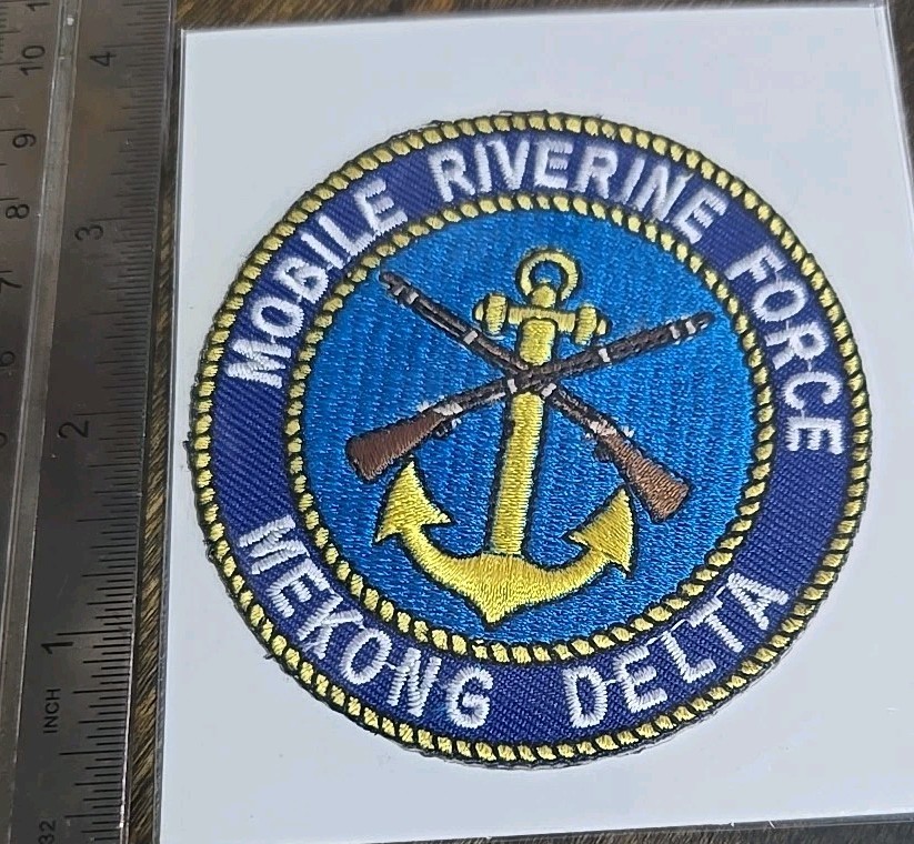 Salty K1013 US Army Vietnam Mobile Riverine Force Beret Flash Mekong Delta L1A