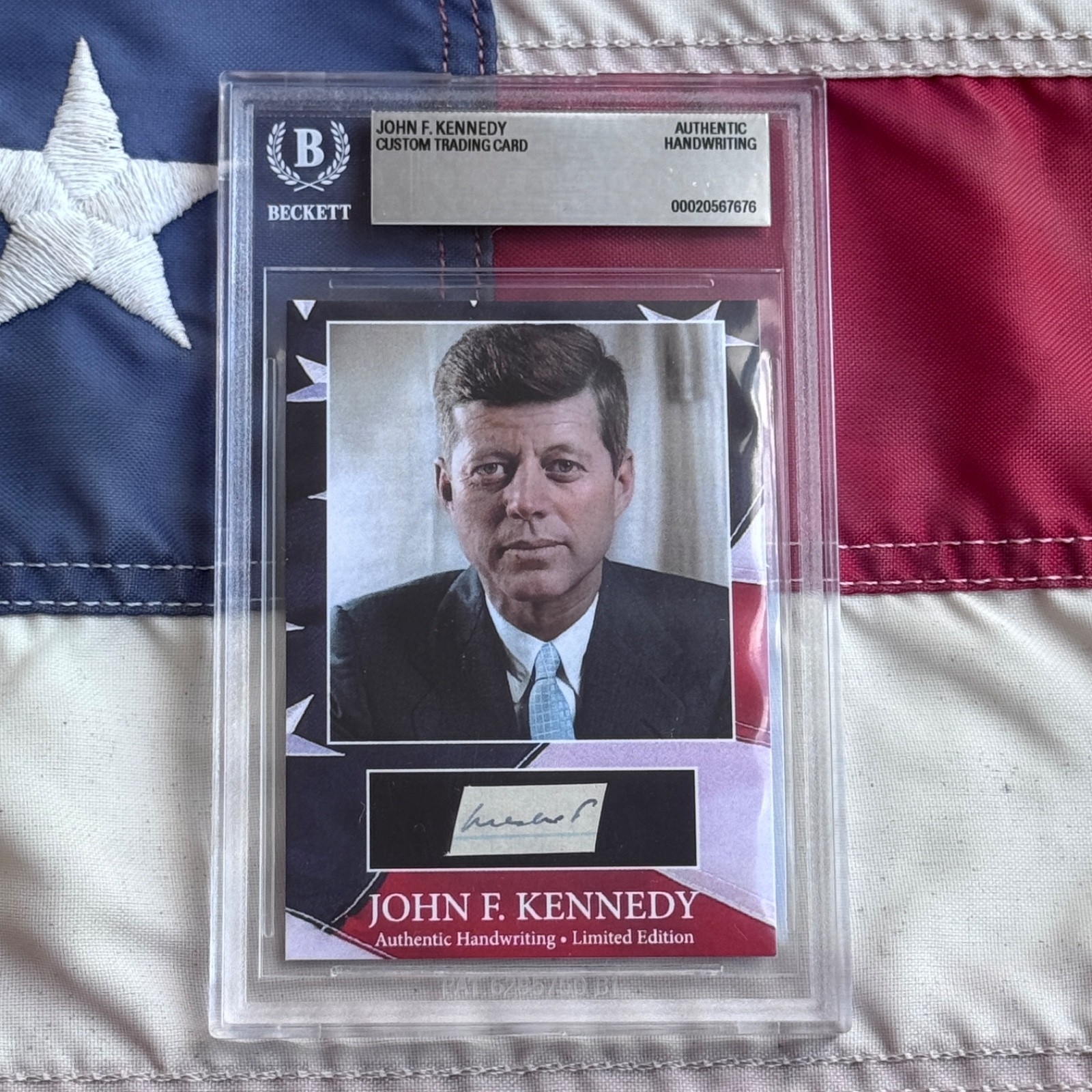 John F. Kennedy Handwritten Word Cut from a Autograph Letter Signed Beckett BAS John F. Kennedy Handwritten Word Cut from a Autograph Letter Signed Beckett BAS