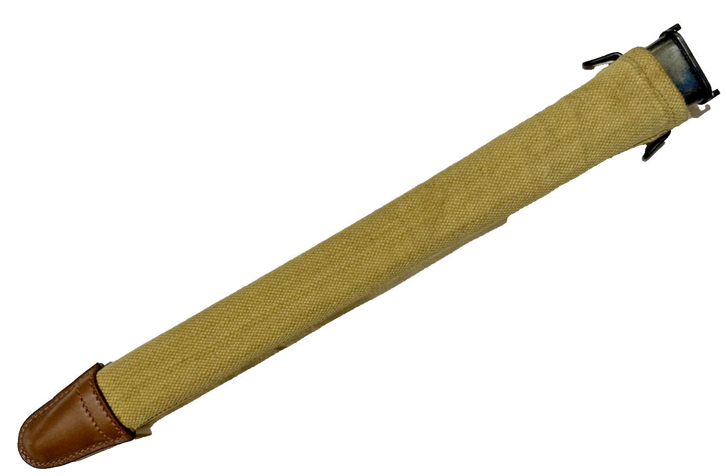 WWI Production Style of US M1910 Bayonet Scabbard with Khaki Web Cover WWI Production Style of US M1910 Bayonet Scabbard with Khaki Web Cover