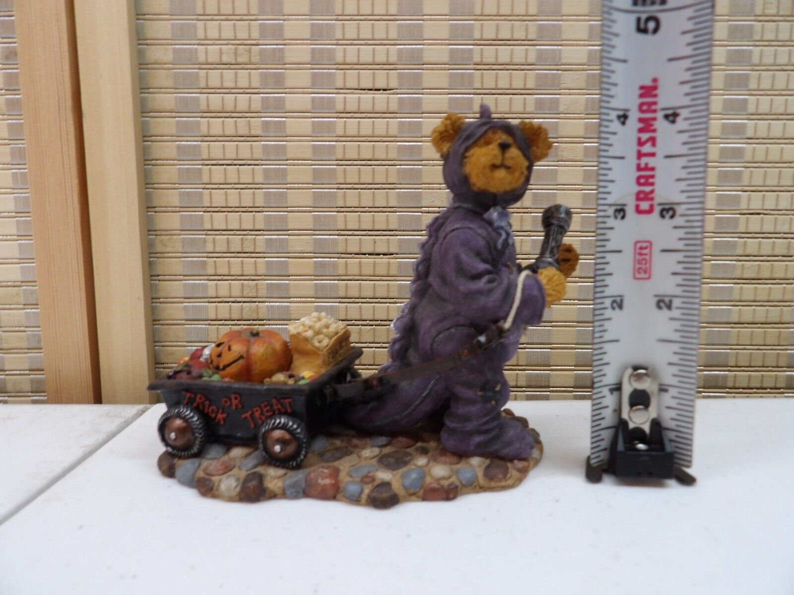 Boyds Bear Rex Bearsley Haulin A Nights Work Figurine Halloween RETIRED