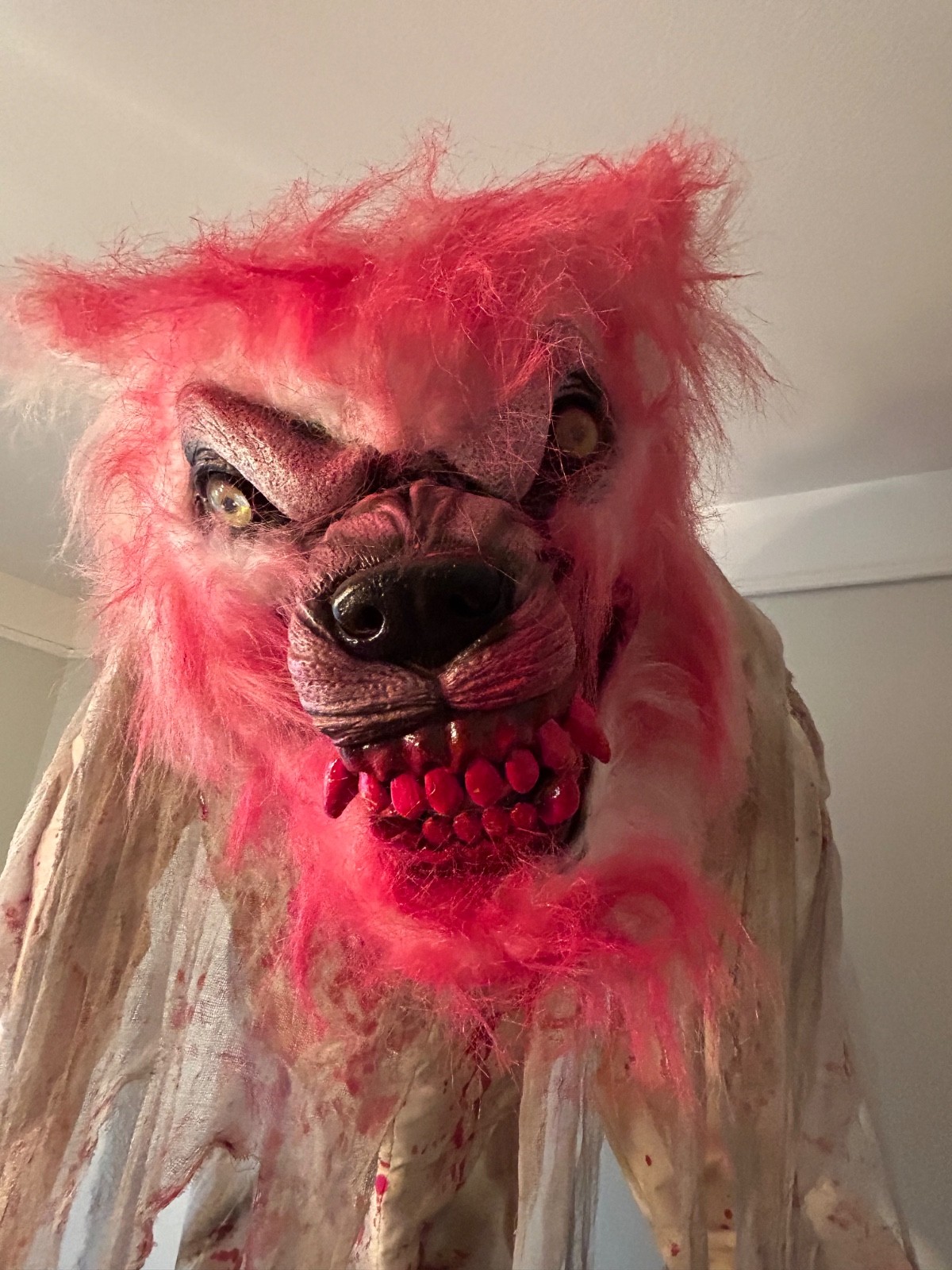 7 ft. Towering LED Animatronic Werewolf Halloween Prop 7 ft. Towering LED Animatronic Werewolf Halloween Prop