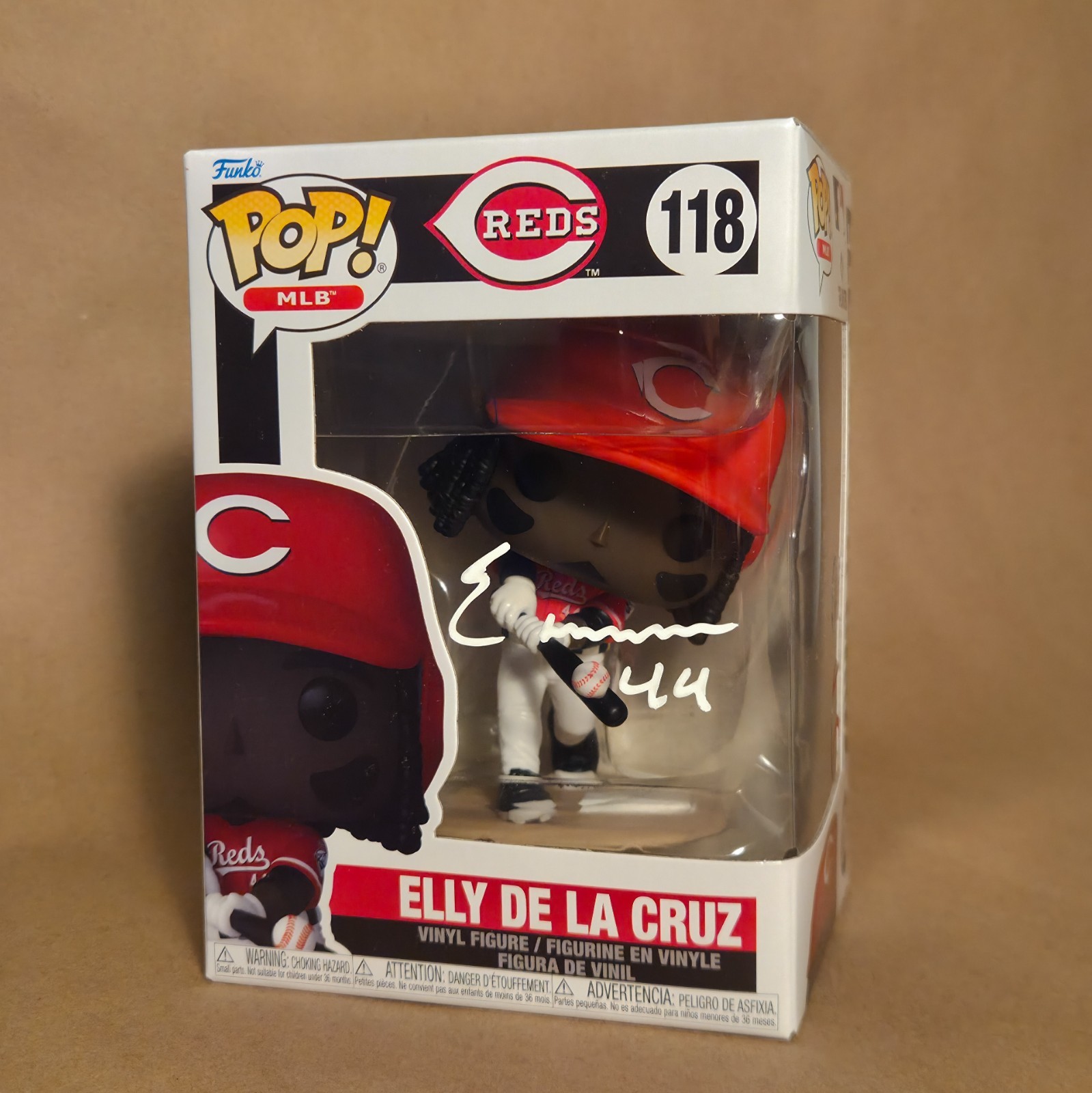 Elly De La Cruz Signed Reds Funko Pop (#118) | Beckett BAS COA