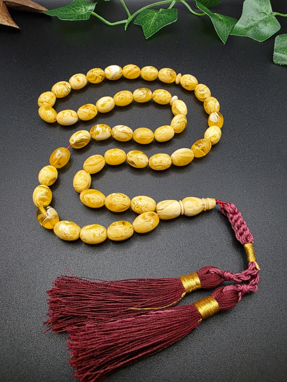 Amber Dust Miske Islamic Rosary Prayer 45 Beads Misbah مسباح تراب كهرب Amber Dust Miske Islamic Rosary Prayer 45 Beads Misbah مسباح تراب كهرب