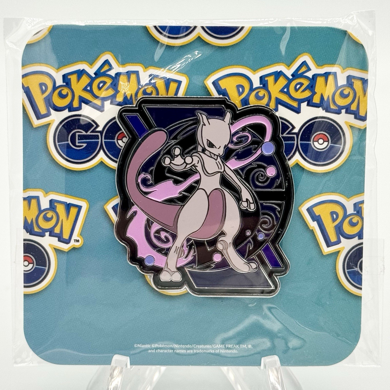 Pokémon GO Fest Mewtwo Metal Enamel Pin 10th Anniversary Edition New Sealed Pokémon GO Fest Mewtwo Metal Enamel Pin 10th Anniversary Edition New Sealed