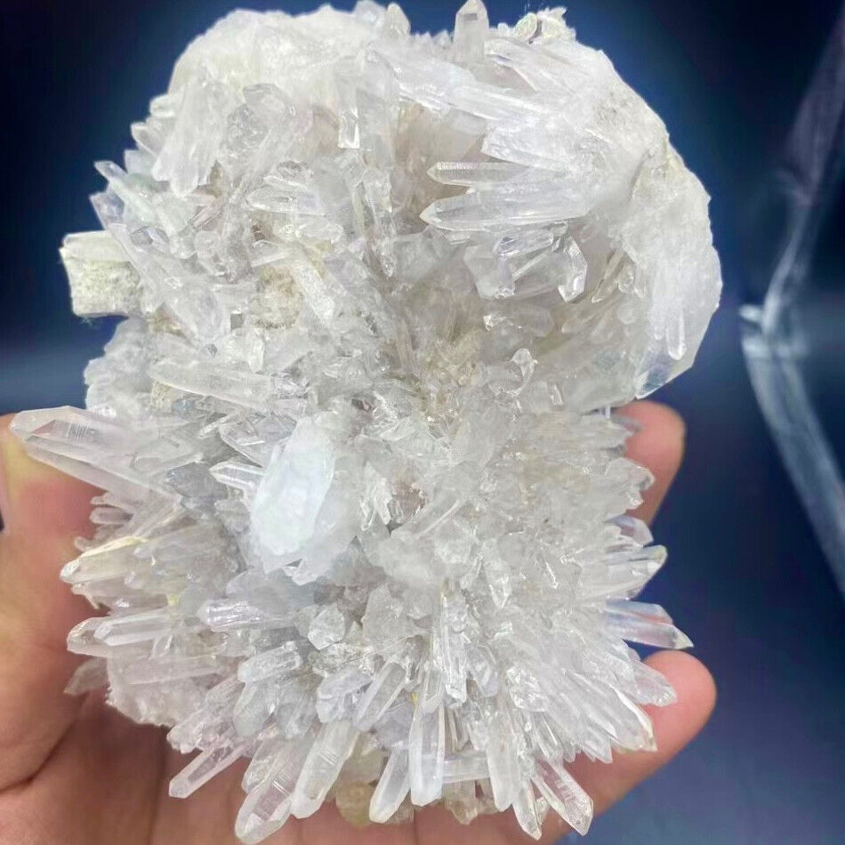 1.55LB A+++Natural white Crystal Himalayan quartz cluster /mineralsls