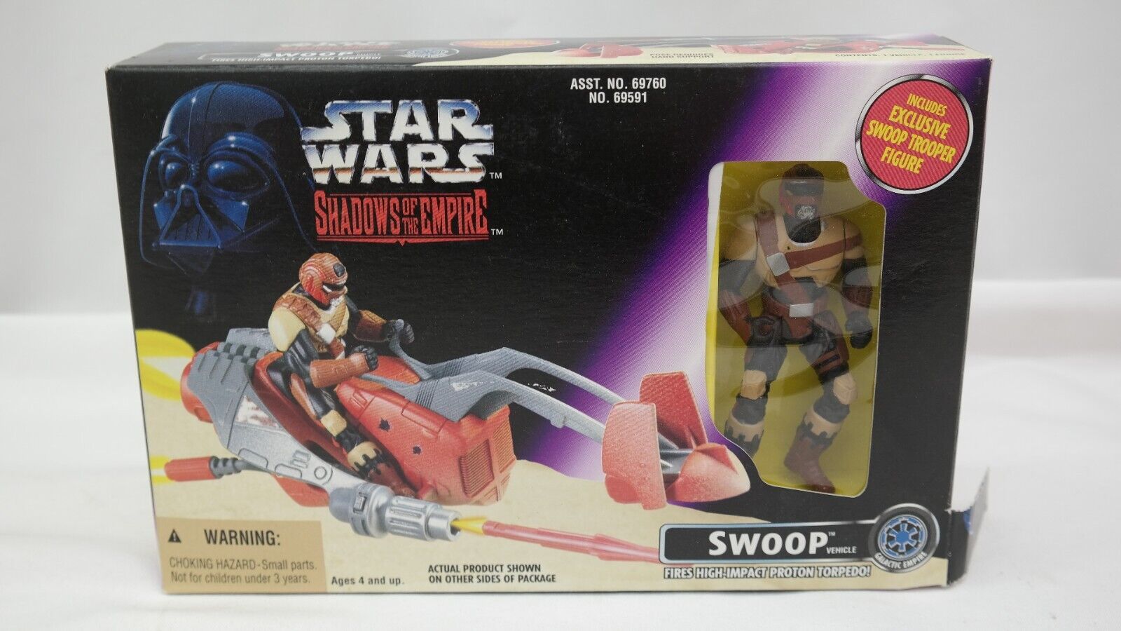 Star Wars Shadows of the Empire Swoop Bike w/ Swoop Trooper Figure    TY