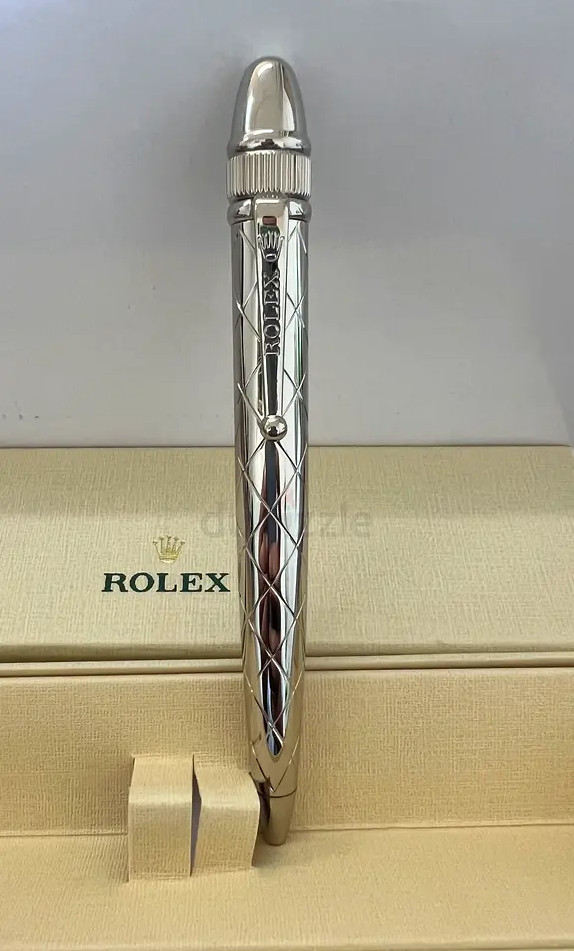 ROLEX Silver Ballpoint Pen Rare Collectible New w/ Box VIP Gift Luxury