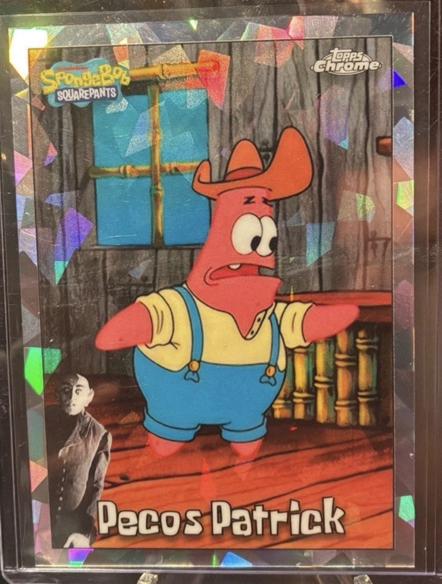 Topps Chrome SpongeBob 25th Anniversary Pecos Patrick NightShift Manager SSP NM Topps Chrome SpongeBob 25th Anniversary Pecos Patrick NightShift Manager SSP NM