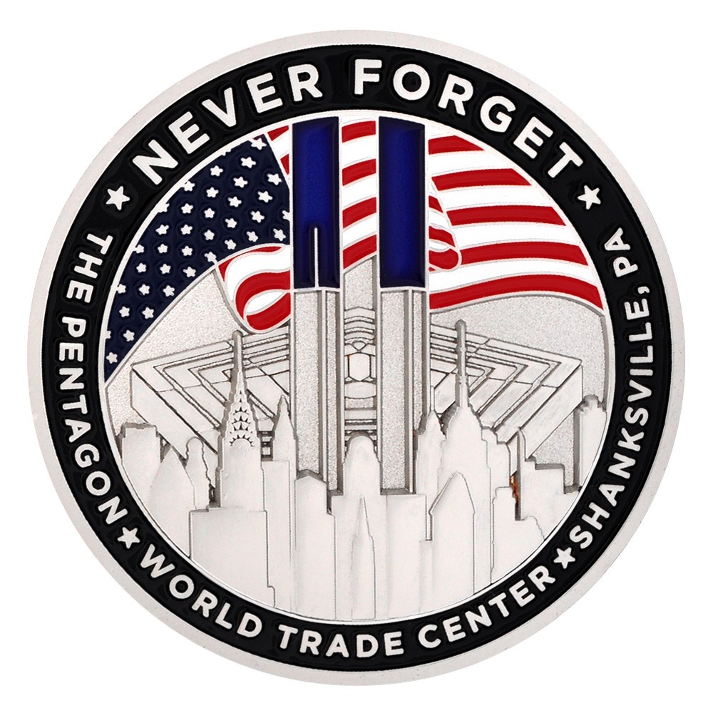 PinMart's September 11th 25th Anniversary 3D Challenge Coin