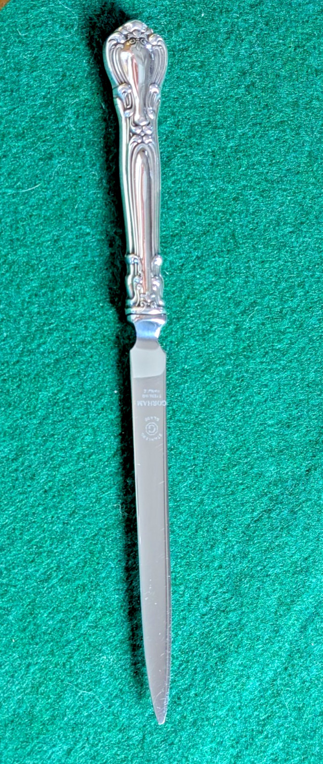 Vintage Gorham Chantilly Sterling Silver Handle Letter Opener 7.75 Inches Long Vintage Gorham Chantilly Sterling Silver Handle Letter Opener 7.75 Inches Long