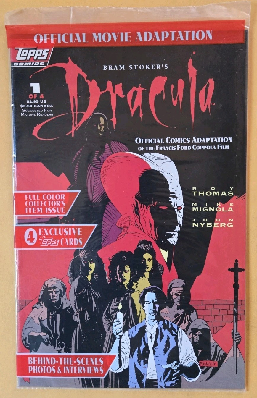Bram Stoker's Dracula #1 NM (9.4) Bagged W/Trading Cards Topps Comics 10/92 Bram Stoker's Dracula #1 NM (9.4) Bagged W/Trading Cards Topps Comics 10/92