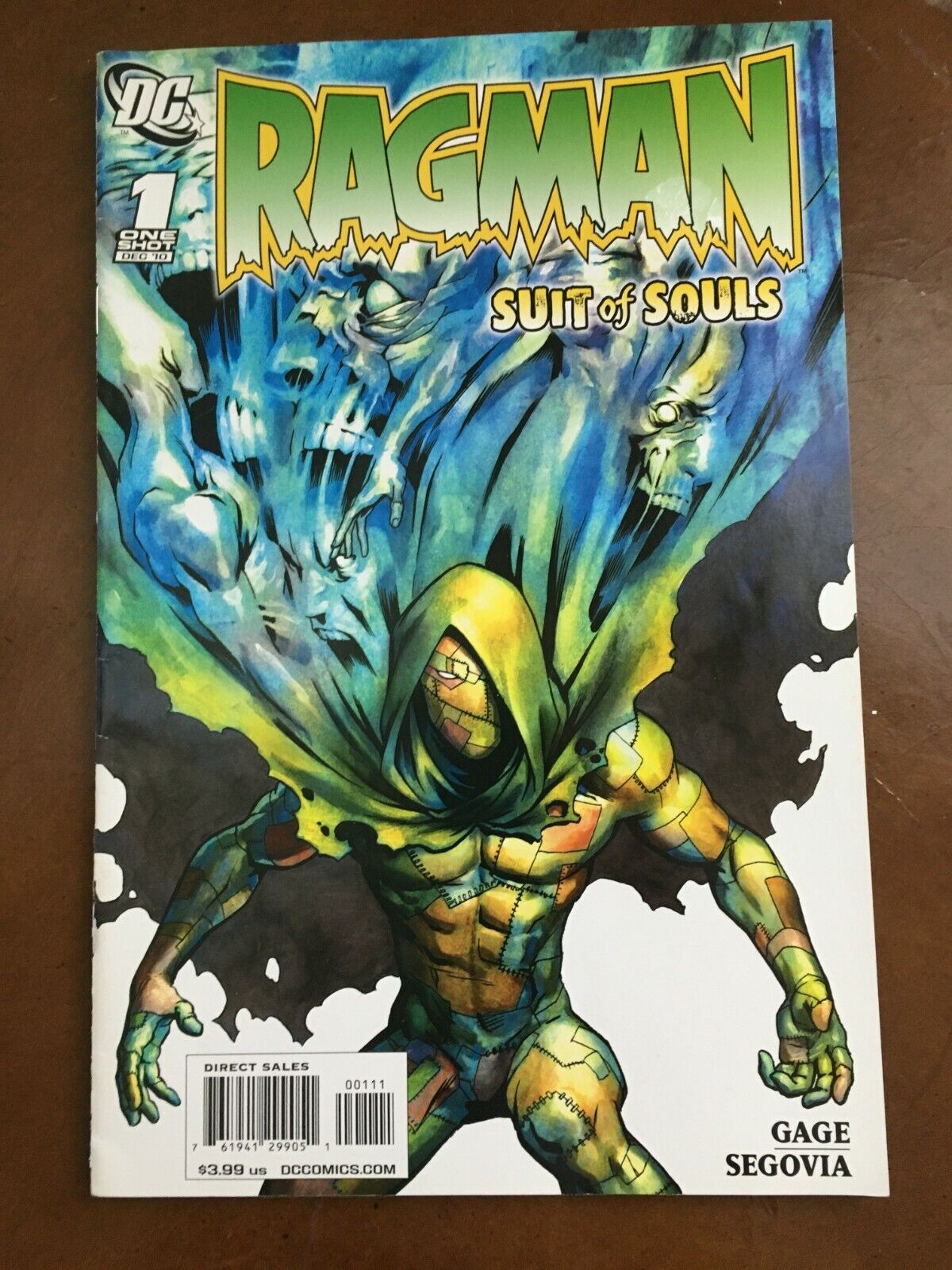 Ragman: Suit Of Souls (2010) #1 - First Printing - Comic Book - DC Comics