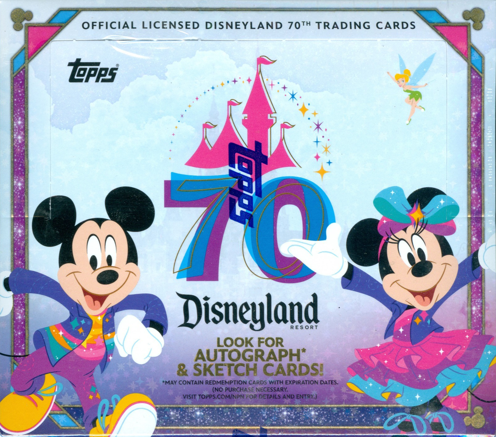 2025 Topps Disneyland 70th Anniversary Factory Sealed Hobby Box 2025 Topps Disneyland 70th Anniversary Factory Sealed Hobby Box