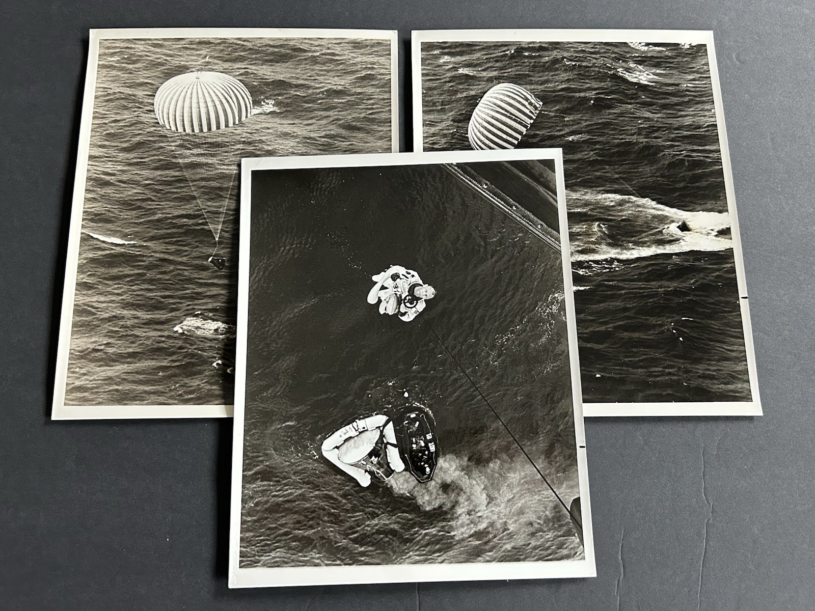 1966 NASA Gemini 12 Splashdown Recovery Edwin Buzz Aldrin, Jr. Press Photo lot 1966 NASA Gemini 12 Splashdown Recovery Edwin Buzz Aldrin, Jr. Press Photo lot