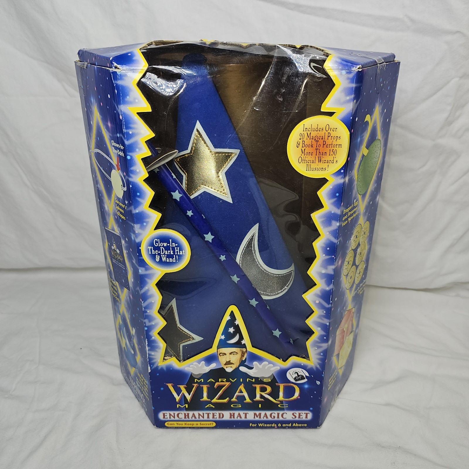 Marvin’s Wizard Magic Enchanted Hat Magic Set New, Open Damaged Box Rare Vintage Marvin’s Wizard Magic Enchanted Hat Magic Set New, Open Damaged Box Rare Vintage