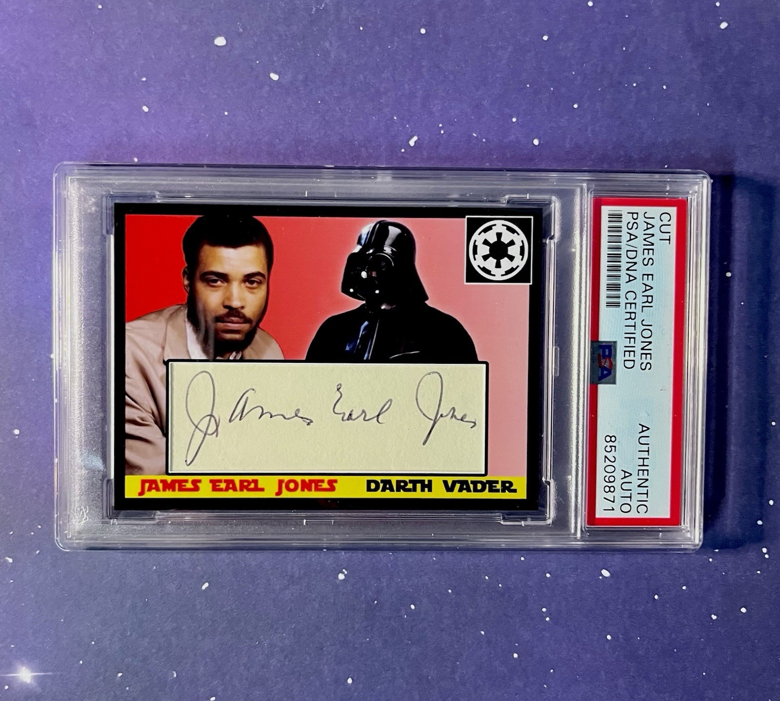 James Earl Jones Auto Darth Vader PSA Cut Authentic James Earl Jones Auto Darth Vader PSA Cut Authentic