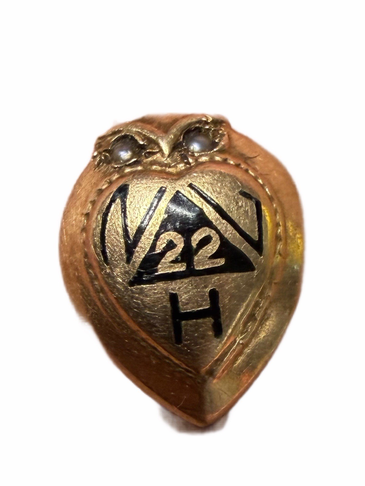 fraternity or sorority Owl Pin 14k H.f.k. Bbco fraternity or sorority Owl Pin 14k H.f.k. Bbco