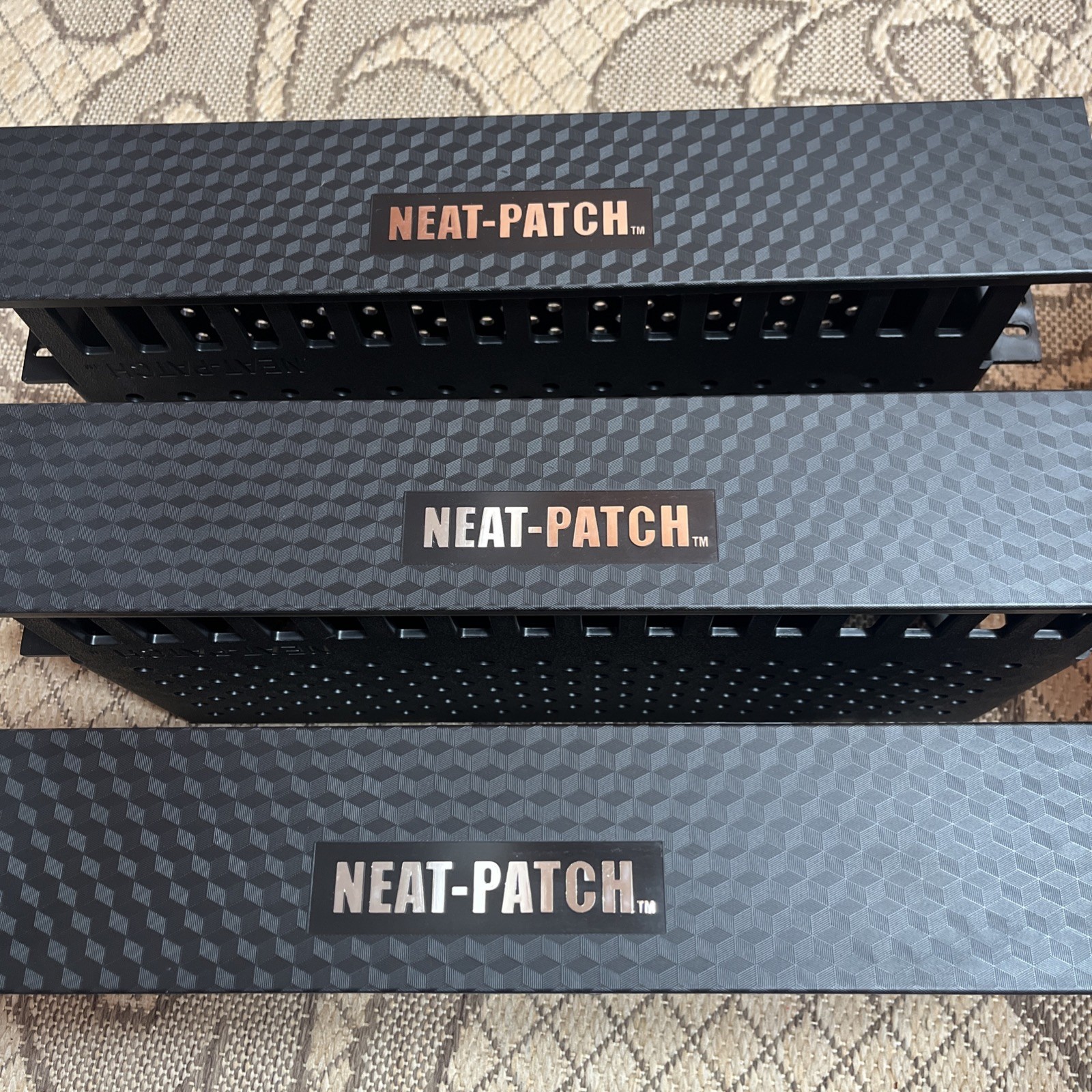 Neat Patch Cable Management Unit3 Pack 2U Neat Patch (3 Pack) Black Neat Patch Cable Management Unit3 Pack 2U Neat Patch (3 Pack) Black