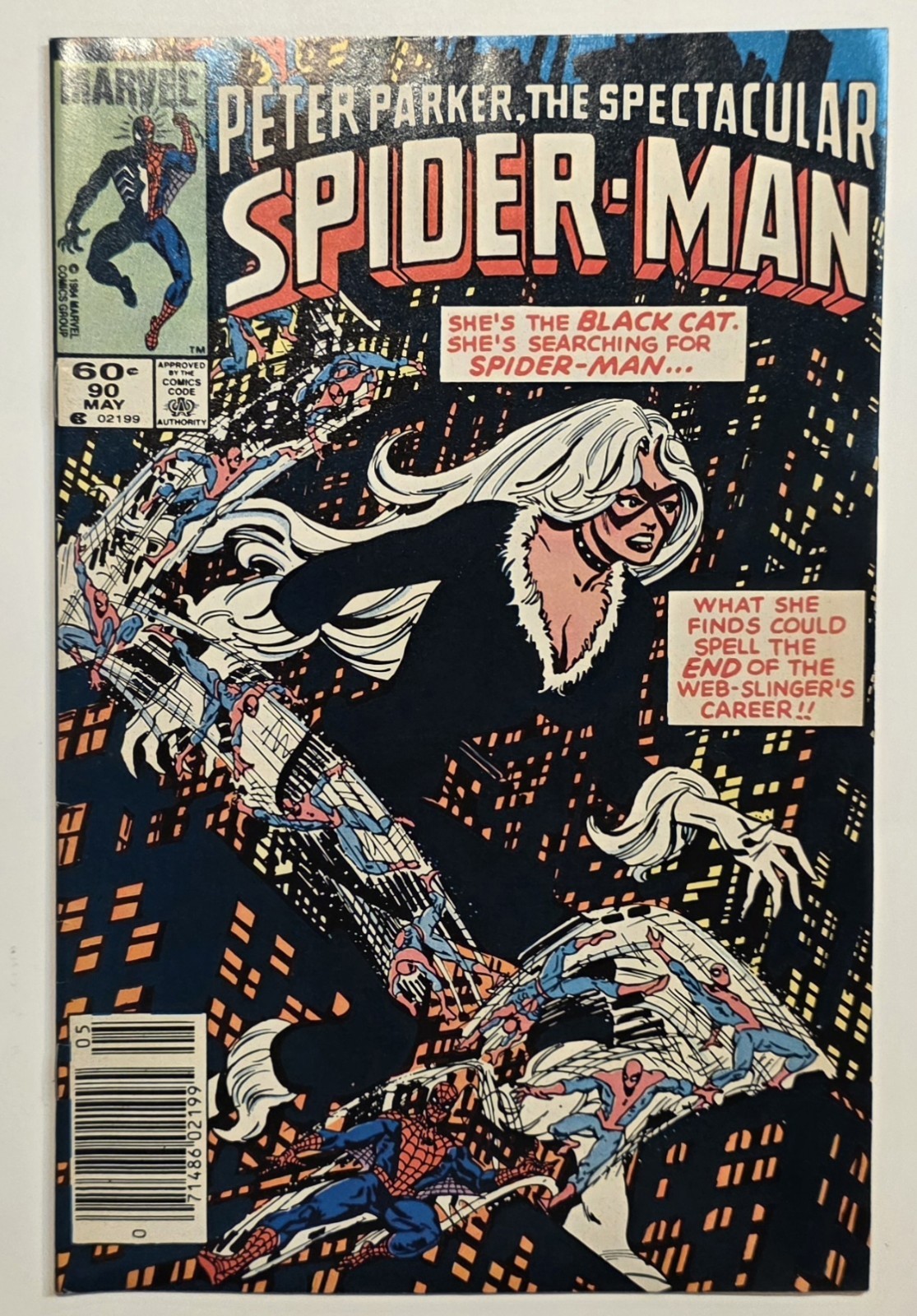 The Spectacular Spider-Man #90 Newsstand Variant (Marvel Comics May 1984) The Spectacular Spider-Man #90 Newsstand Variant (Marvel Comics May 1984)