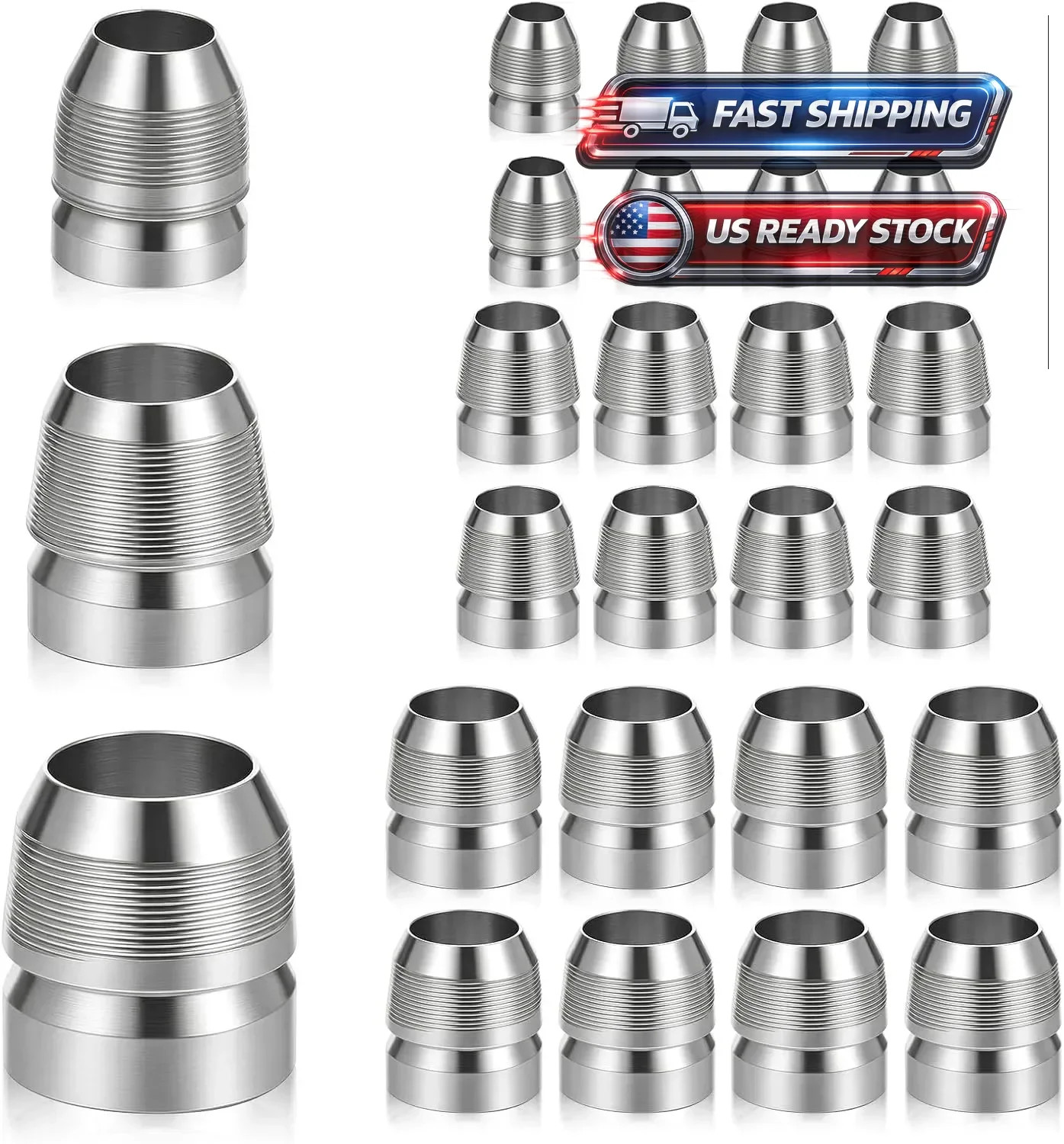 24 PCS Round Axe Handle Wedge Safety Metal Wedge Hammer Handle Wedges for Axe