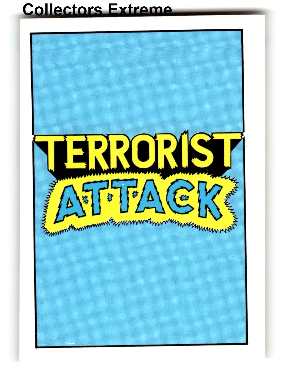 1987 Piedmont Candy Company Terrorist Attack Card #1 Title, Header Card 1987 Piedmont Candy Company Terrorist Attack Card #1 Title, Header Card