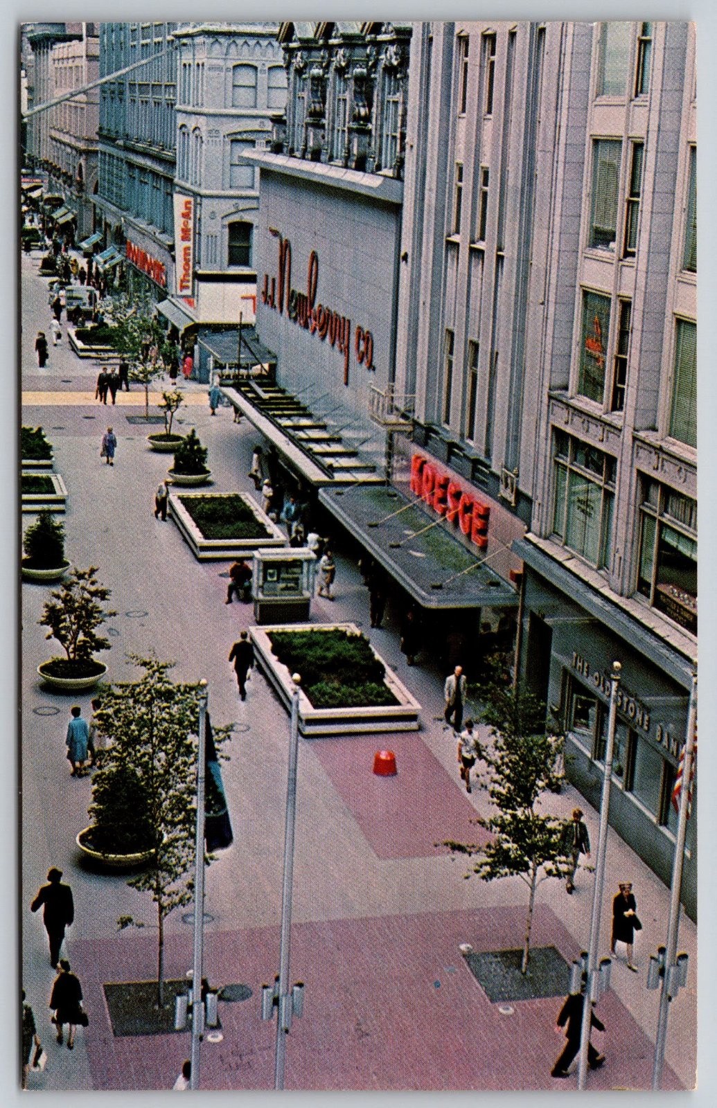 Westminster Mall Providence Rhode Island J.J. Newberry Co. Postcard PC236 Westminster Mall Providence Rhode Island J.J. Newberry Co. Postcard PC236