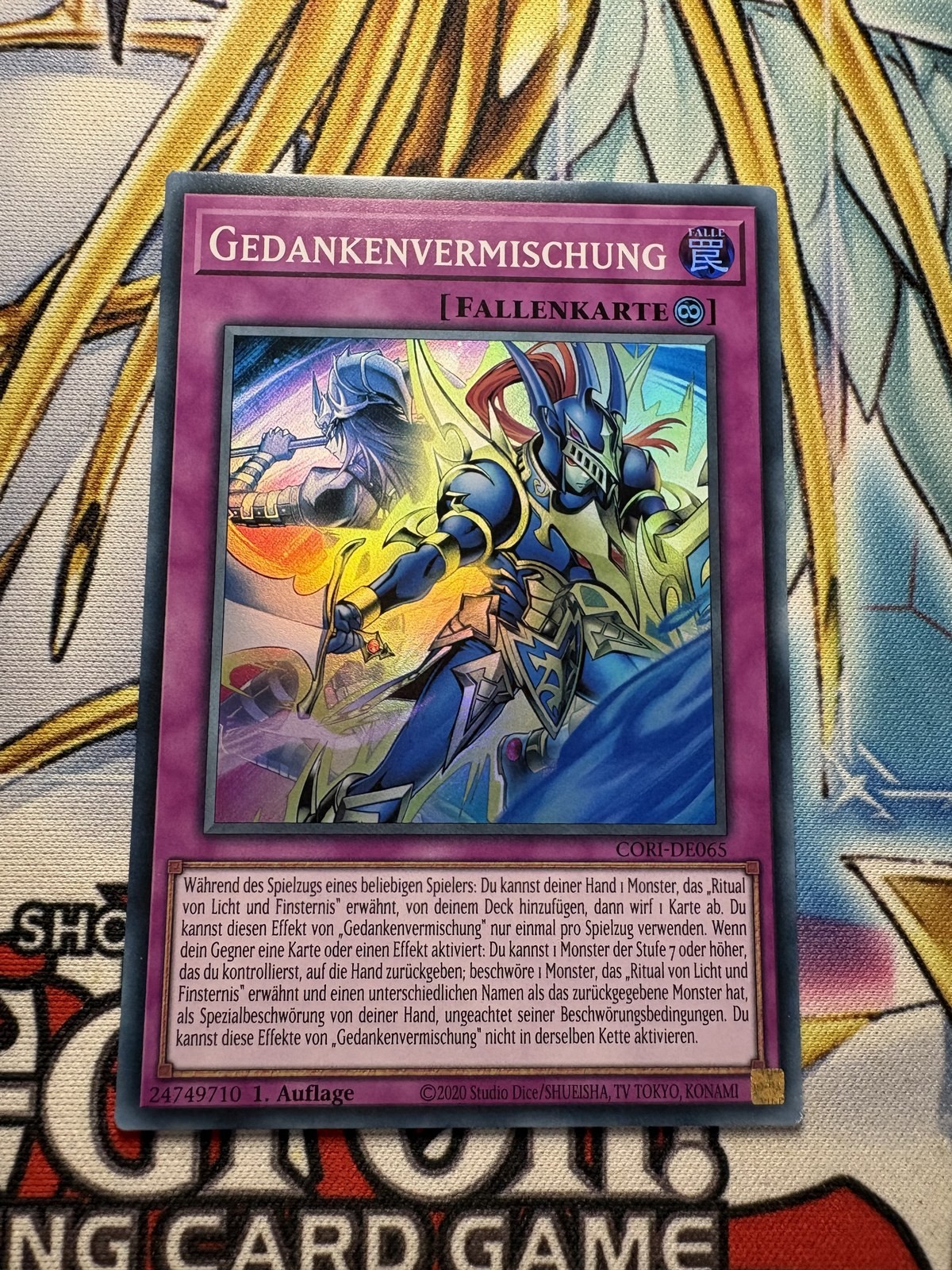 Yugioh Thought Mixing Ultra Rare - CORI-EN065 1st Edition - German Yugioh Thought Mixing Ultra Rare - CORI-EN065 1st Edition - German