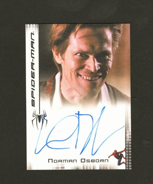 2007 Willem Dafoe Autograph Upper Deck Spider-Man Authentic Autograph 2007 Willem Dafoe Autograph Upper Deck Spider-Man Authentic Autograph