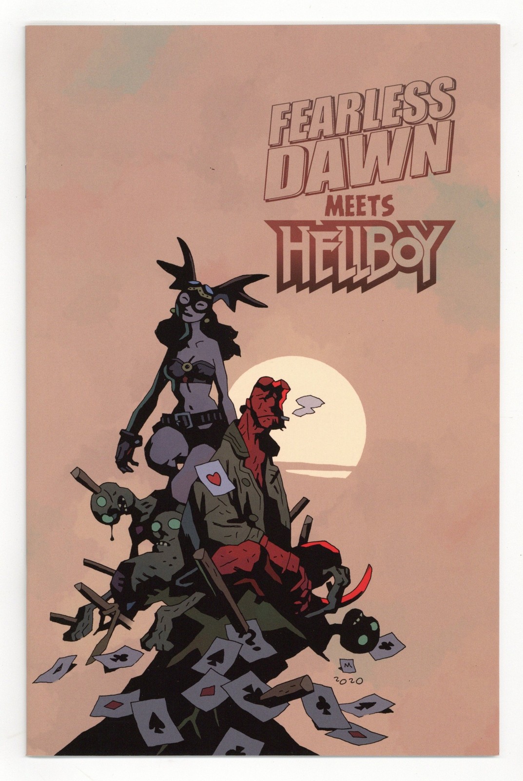 Fearless Dawn Meets Hellboy One-Shot #0B Mignola Special Edition NM 9.4 2020 Fearless Dawn Meets Hellboy One-Shot #0B Mignola Special Edition NM 9.4 2020