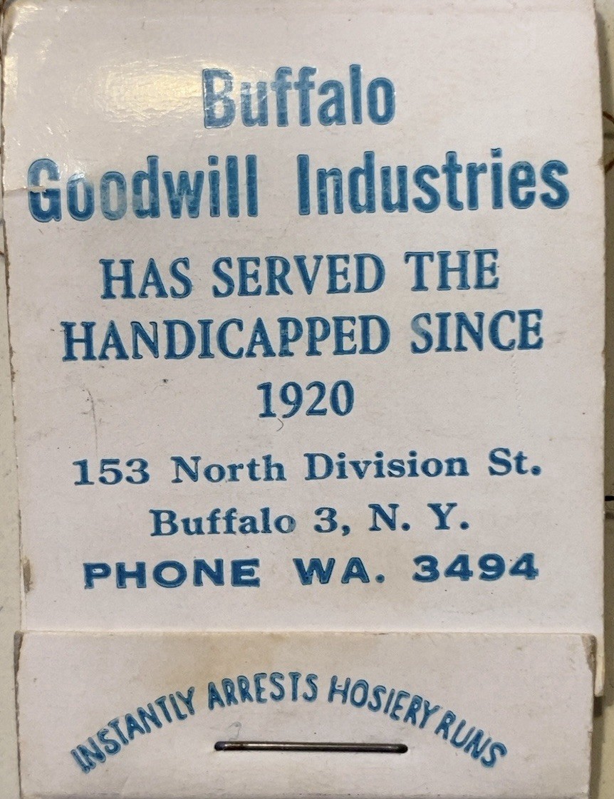 Vintage Buffalo Goodwill Hosiery Mending Kit 1940s NY Advertising WWII Era