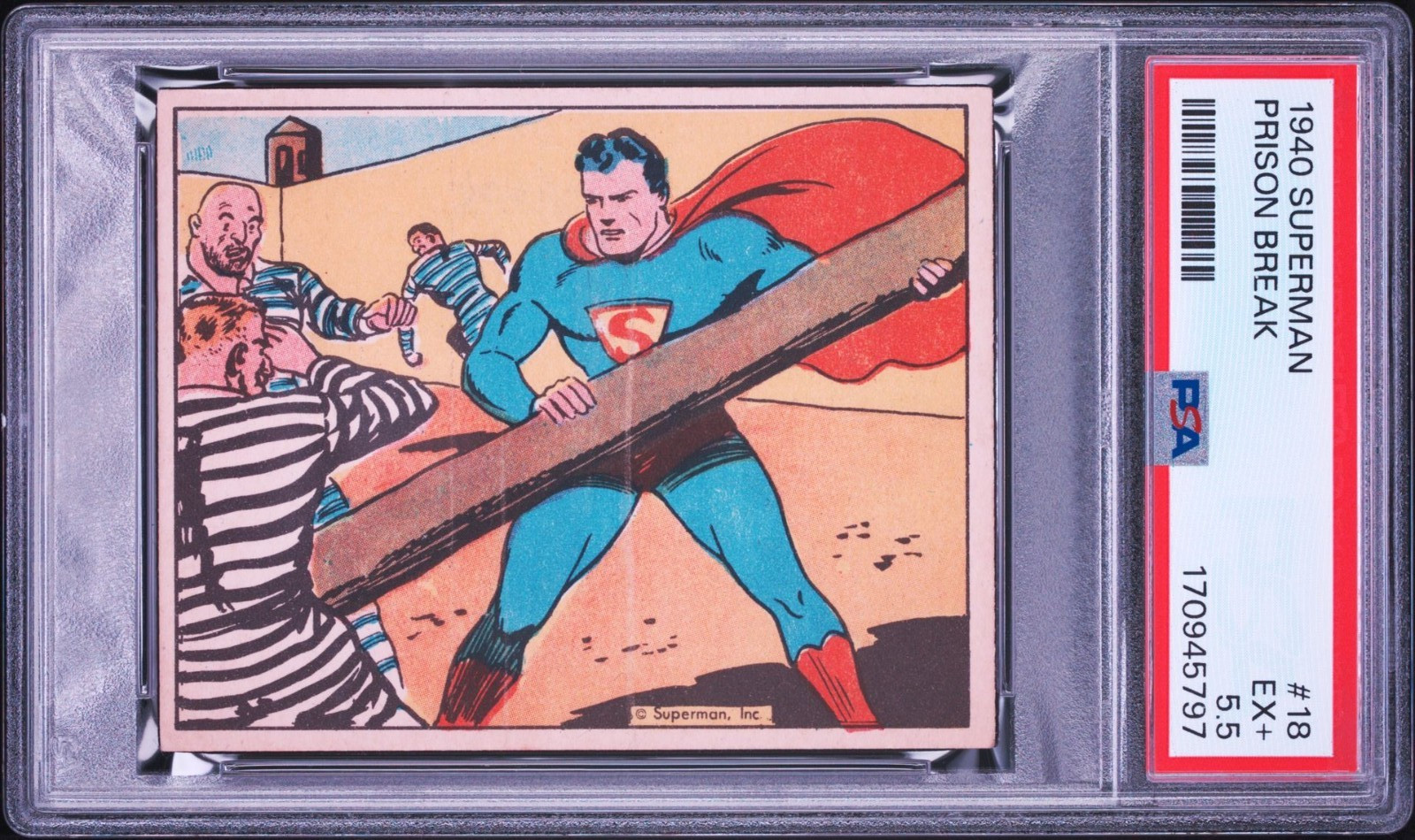 1940 Superman #18 PRISON BREAK - PSA 5.5 - FRESHLY GRADED 1940 Superman #18 PRISON BREAK - PSA 5.5 - FRESHLY GRADED