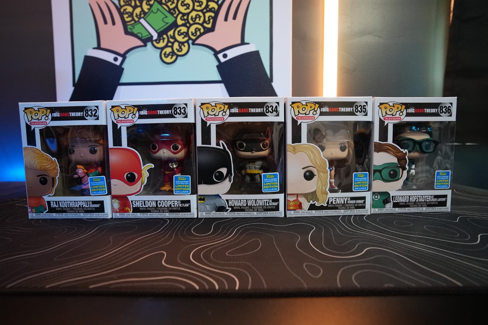 The Big Bang Theory Funko Pop Lot Of 5 - 2019 Summer Convention MINT The Big Bang Theory Funko Pop Lot Of 5 - 2019 Summer Convention MINT